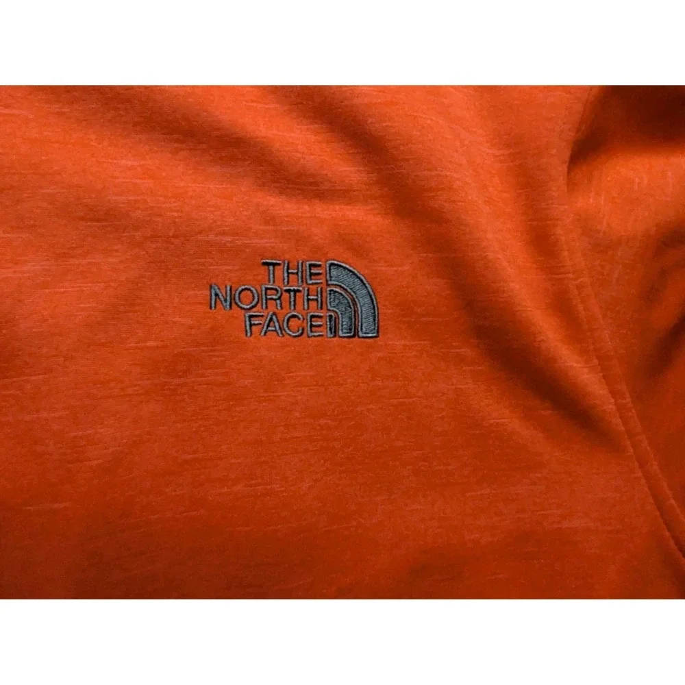 The North Face Jacket Men's XL‎ Orange Fleece Lined Full Zip Bionic Outdoor Coat